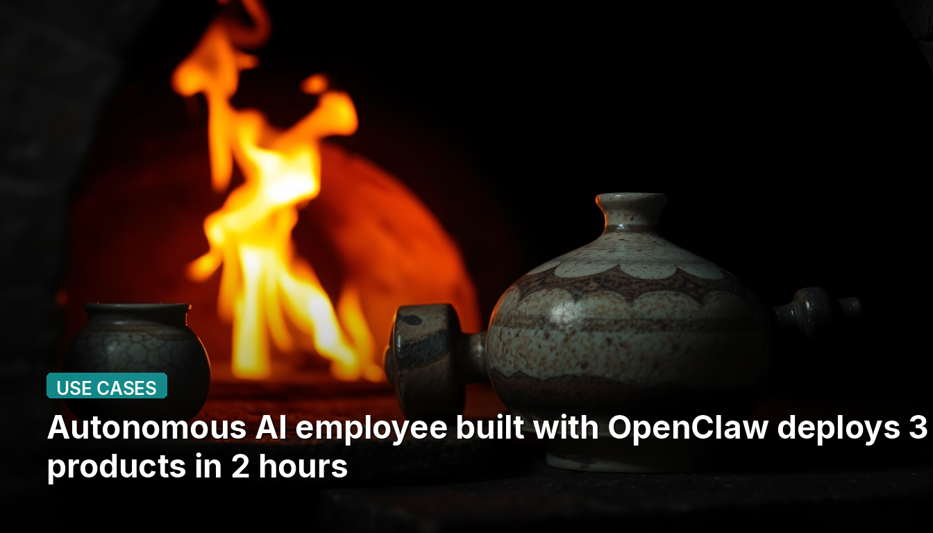 Employé IA autonome construit avec OpenClaw déploie 3 produits en 2 heures.