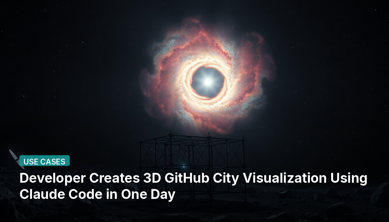 開発者が1日でClaudeコードを使用して3D GitHub都市ビジュアライゼーションを作成