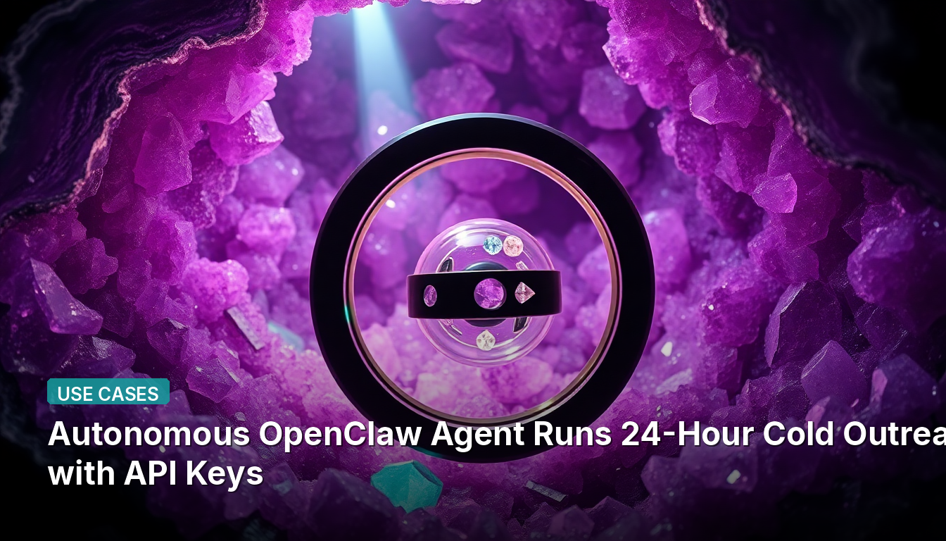 자율형 OpenClaw 에이전트가 API 키로 24시간 자동 외부 연락을 수행합니다