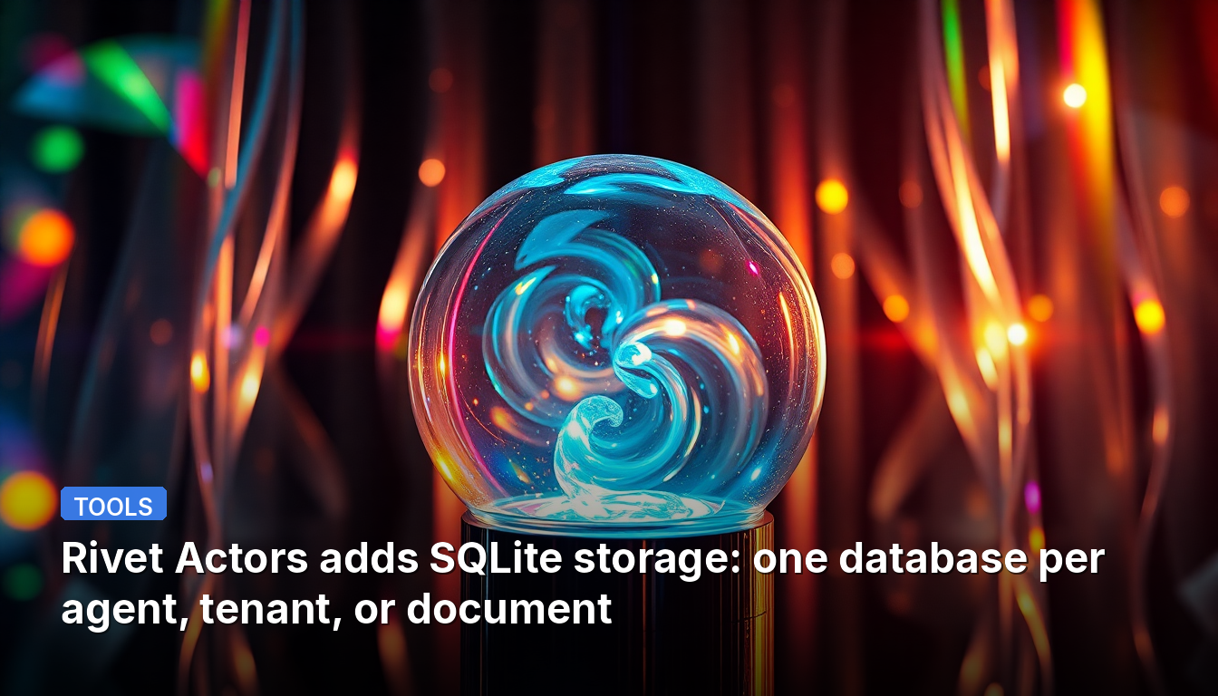 Rivet Actors adiciona armazenamento SQLite: um banco de dados por agente, locatário ou documento