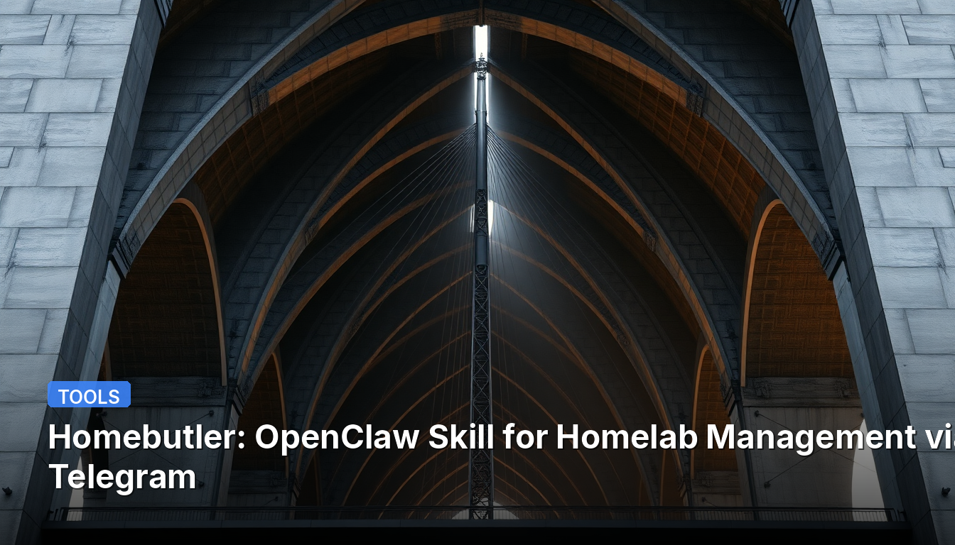 Homebutler: Habilidade OpenClaw para Gerenciamento de Homelab via Telegram