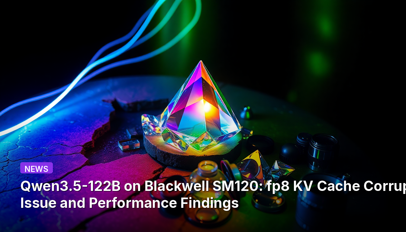 Qwen3.5-122B on Blackwell SM120: fp8 KV 캐시 손상 문제 및 성능 분석 결과