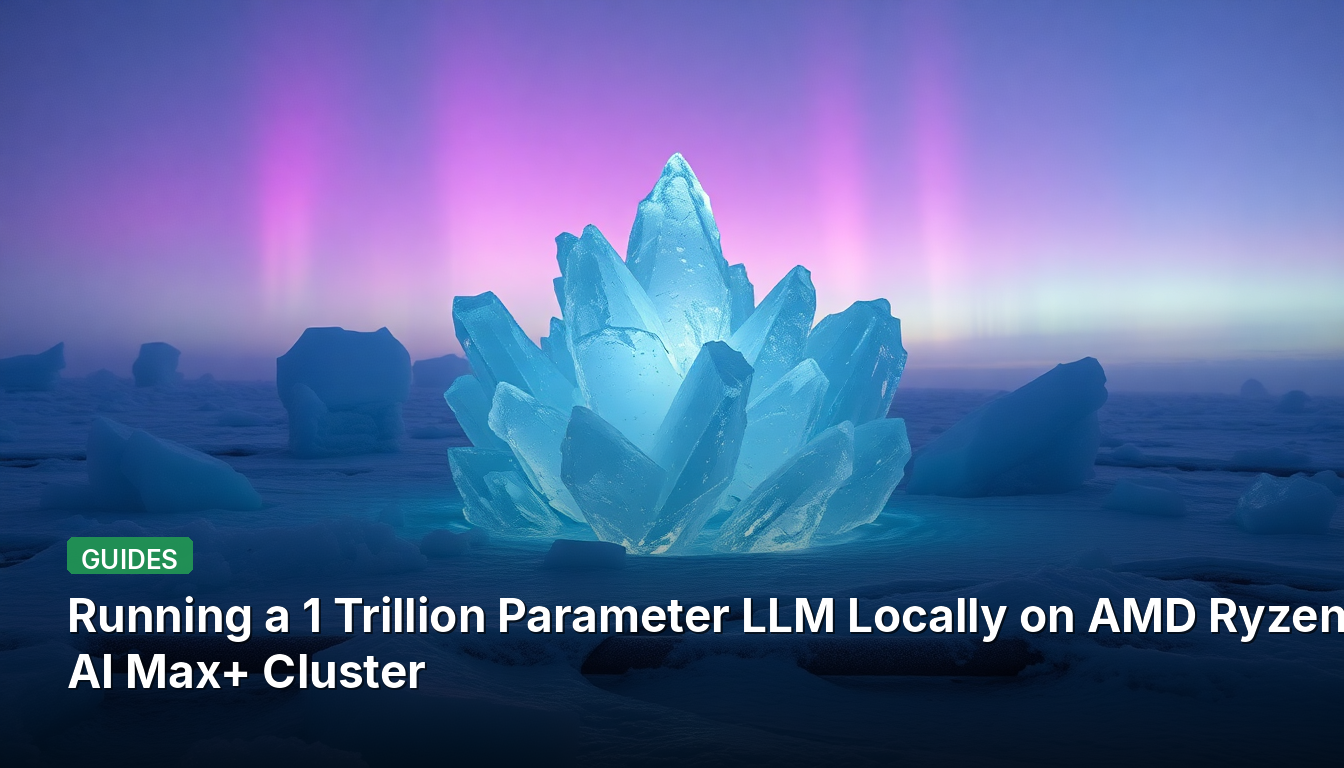 Running a 1 Trillion Parameter LLM Locally on AMD Ryzen AI Max+ Cluster