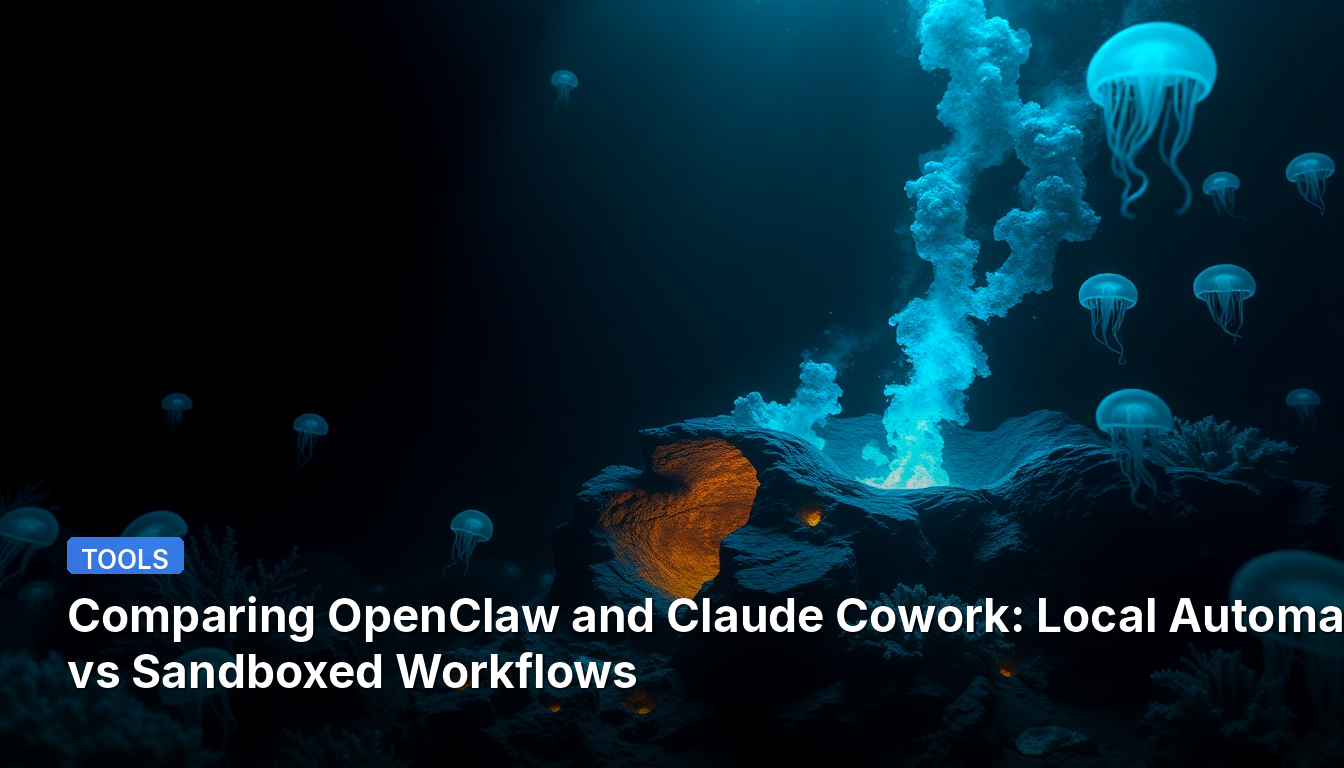 OpenClawとClaude Coworkの比較:ローカル自動化 vs サンドボックス化されたワークフロー