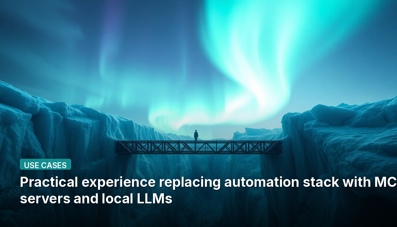 Experiência prática substituindo a pilha de automação por servidores MCP e LLMs locais