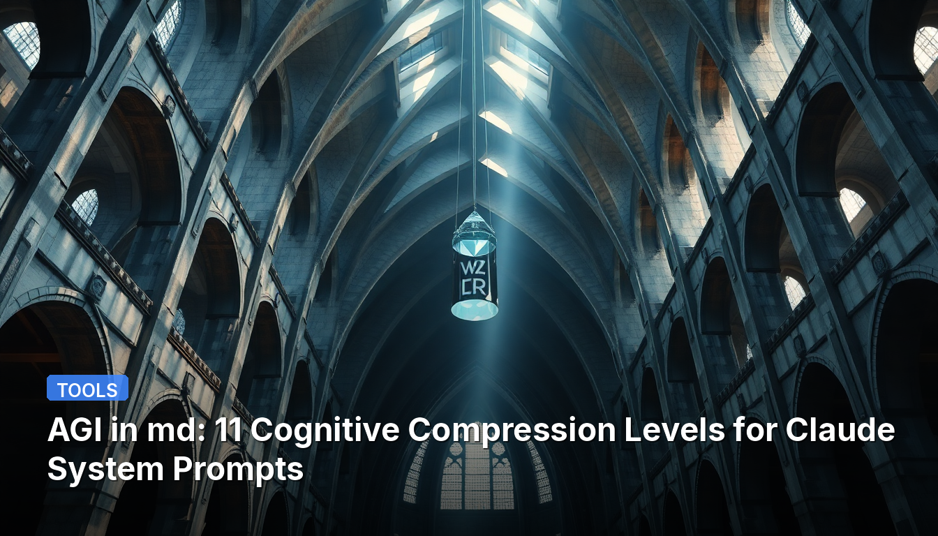 AGI in md: 11 Cognitive Compression Levels for Claude System Prompts