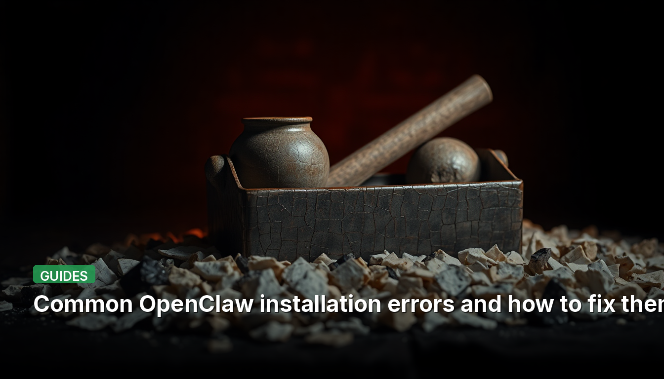 一般的なOpenClawのインストールエラーとその修正方法