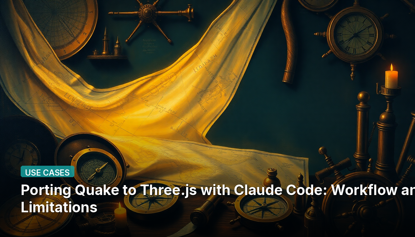 Portar Quake a Three.js con Claude Code: Flujo de trabajo y limitaciones