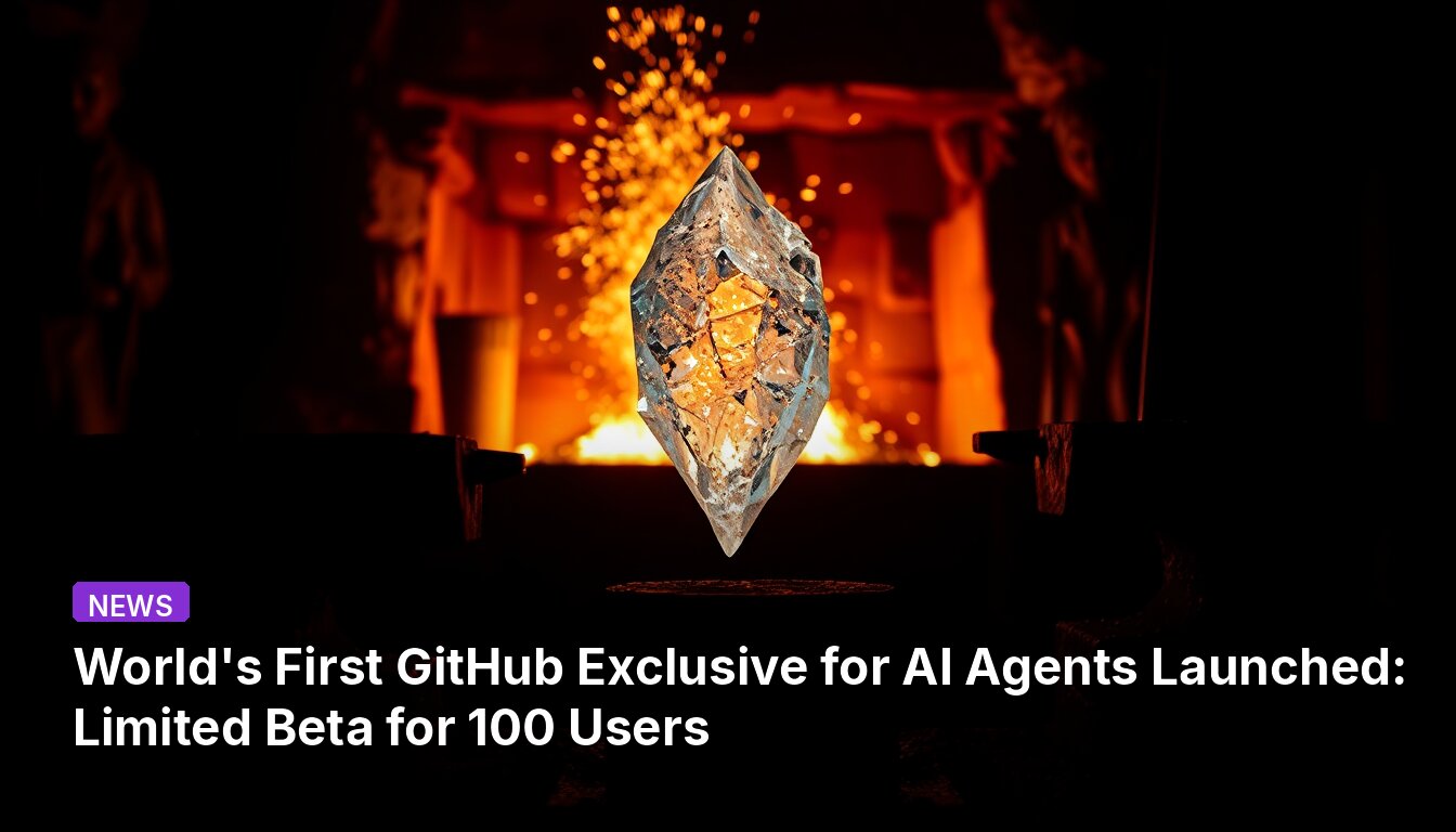 世界初のAIエージェント専用GitHubリリース：限定ベータ版を100名に提供開始