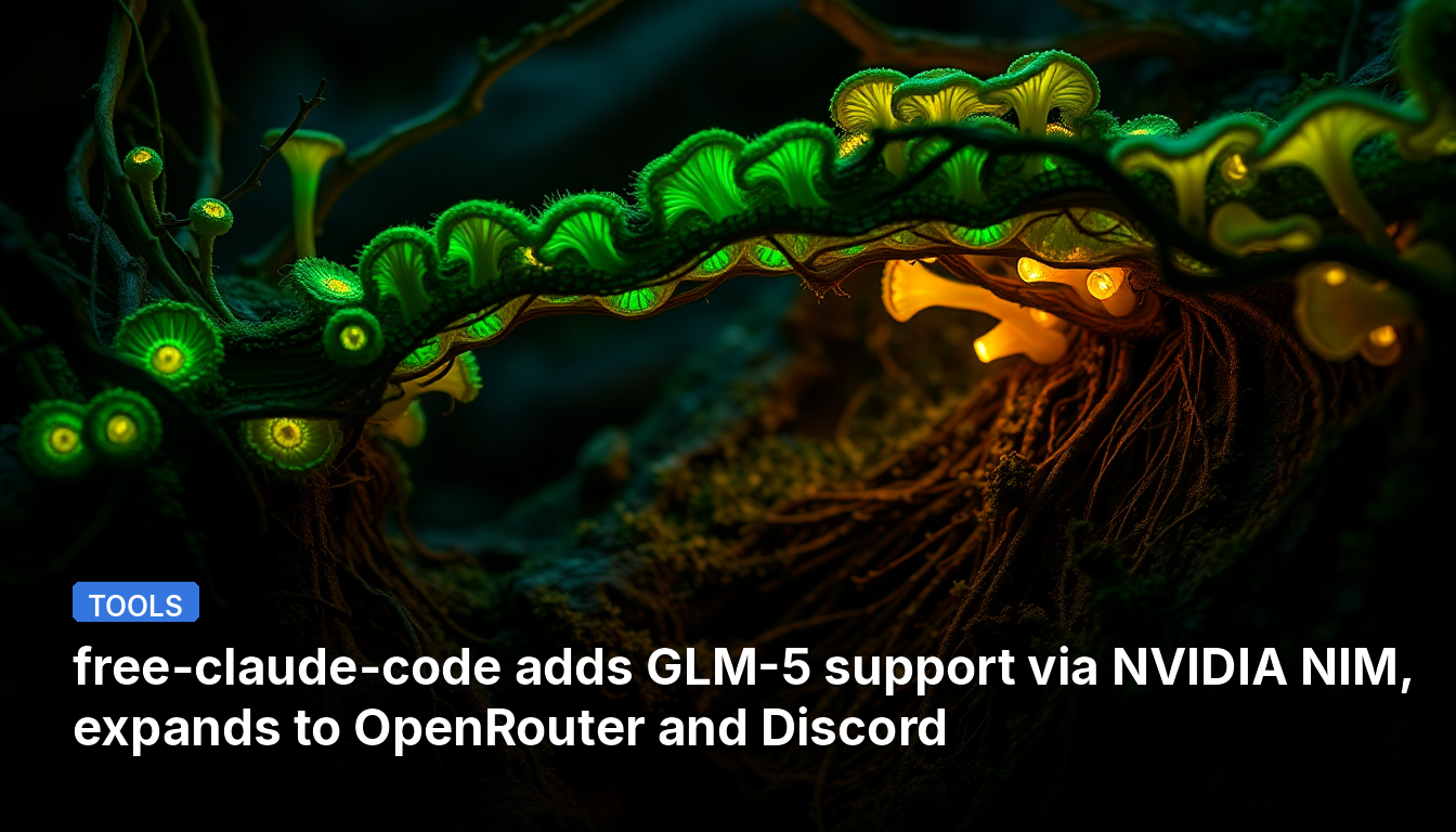 free-claude-code adds GLM-5 support via NVIDIA NIM, expands to OpenRouter and Discord