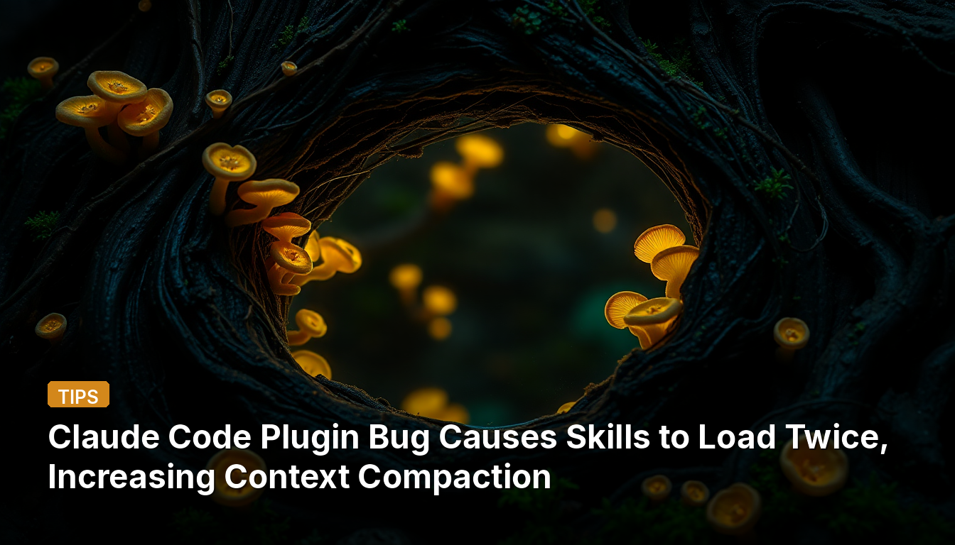 Le bug du plugin Claude Code provoque le chargement en double des compétences, augmentant la compaction du contexte.