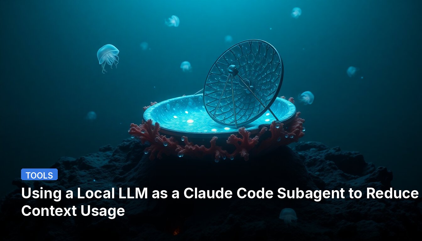 Verwendung eines lokalen LLM als Claude-Code-Subagent zur Reduzierung des Kontextverbrauchs