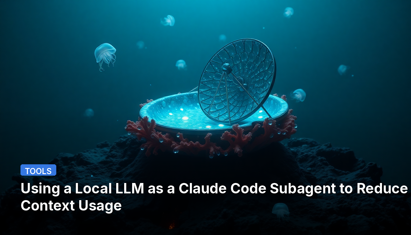 ローカルLLMをClaudeコードサブエージェントとして使用してコンテキスト使用量を削減する