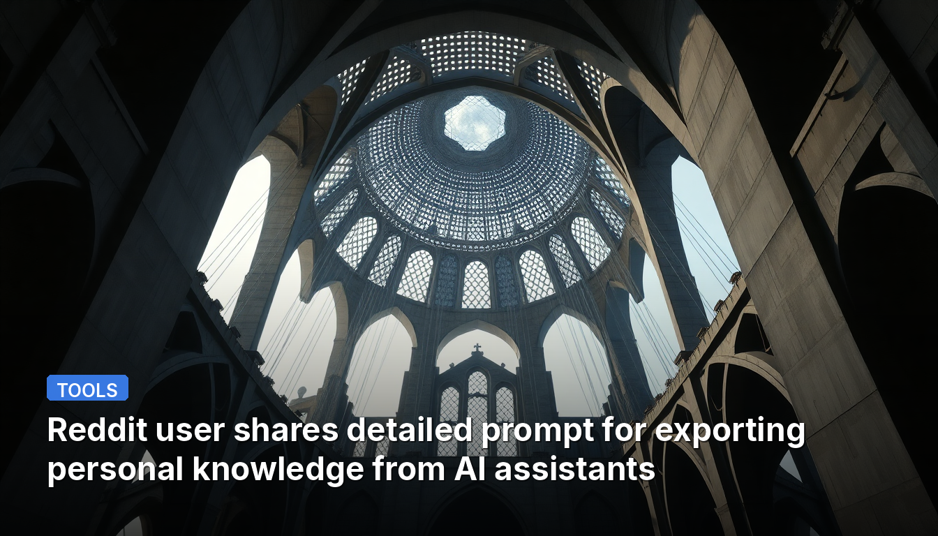 Usuario de Reddit comparte un prompt detallado para exportar conocimiento personal de asistentes de IA