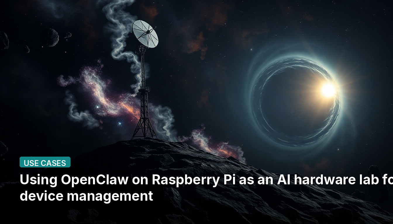Utilisation d'OpenClaw sur Raspberry Pi comme laboratoire matériel d'IA pour la gestion des appareils