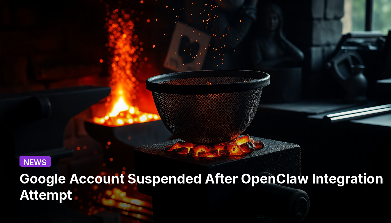 GoogleアカウントがOpenClaw統合試行後に停止されました