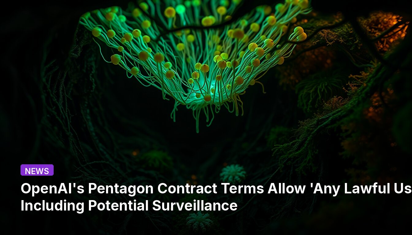 Les conditions du contrat du Pentagone avec OpenAI autorisent 'toute utilisation légale', y compris une éventuelle surveillance