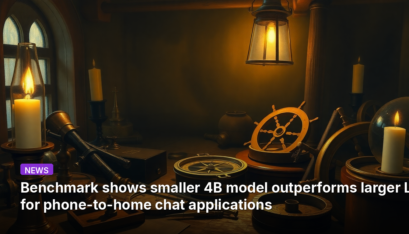 Le benchmark montre que le modèle 4B plus petit surpasse les grands LLM pour les applications de discussion téléphone-domicile.