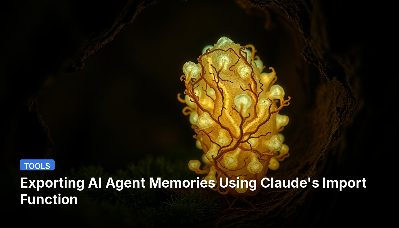 Экспорт воспоминаний ИИ-агентов с использованием функции импорта Claude