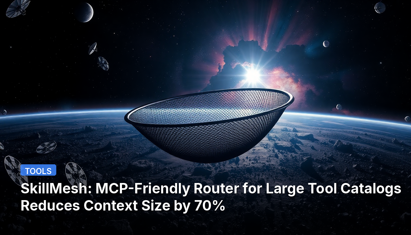 SkillMesh:大規模ツールカタログ向けMCP対応ルーター、コンテキストサイズを70%削減