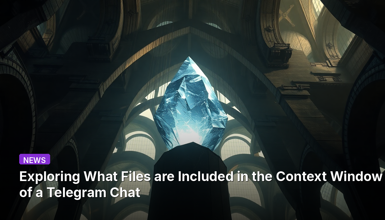 Explorer quels fichiers sont inclus dans la fenêtre de contexte d'un chat Telegram